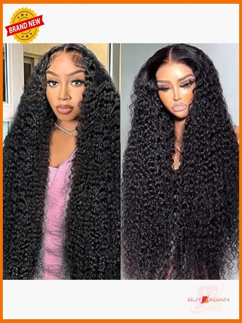 13x6 Deep Wave Lace Front Wig 200% Density HD Transparent Glueless Pre-Plucked